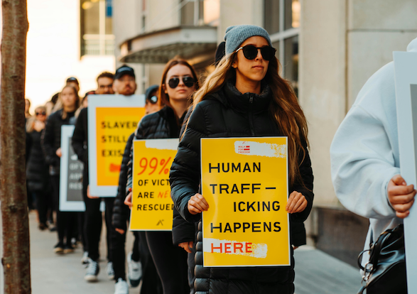 People with Signs