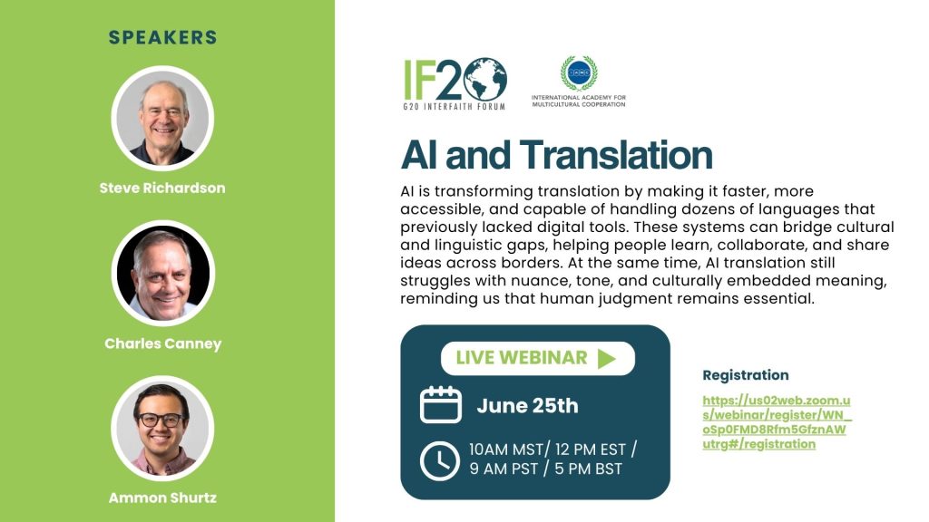 ai and translation flyer