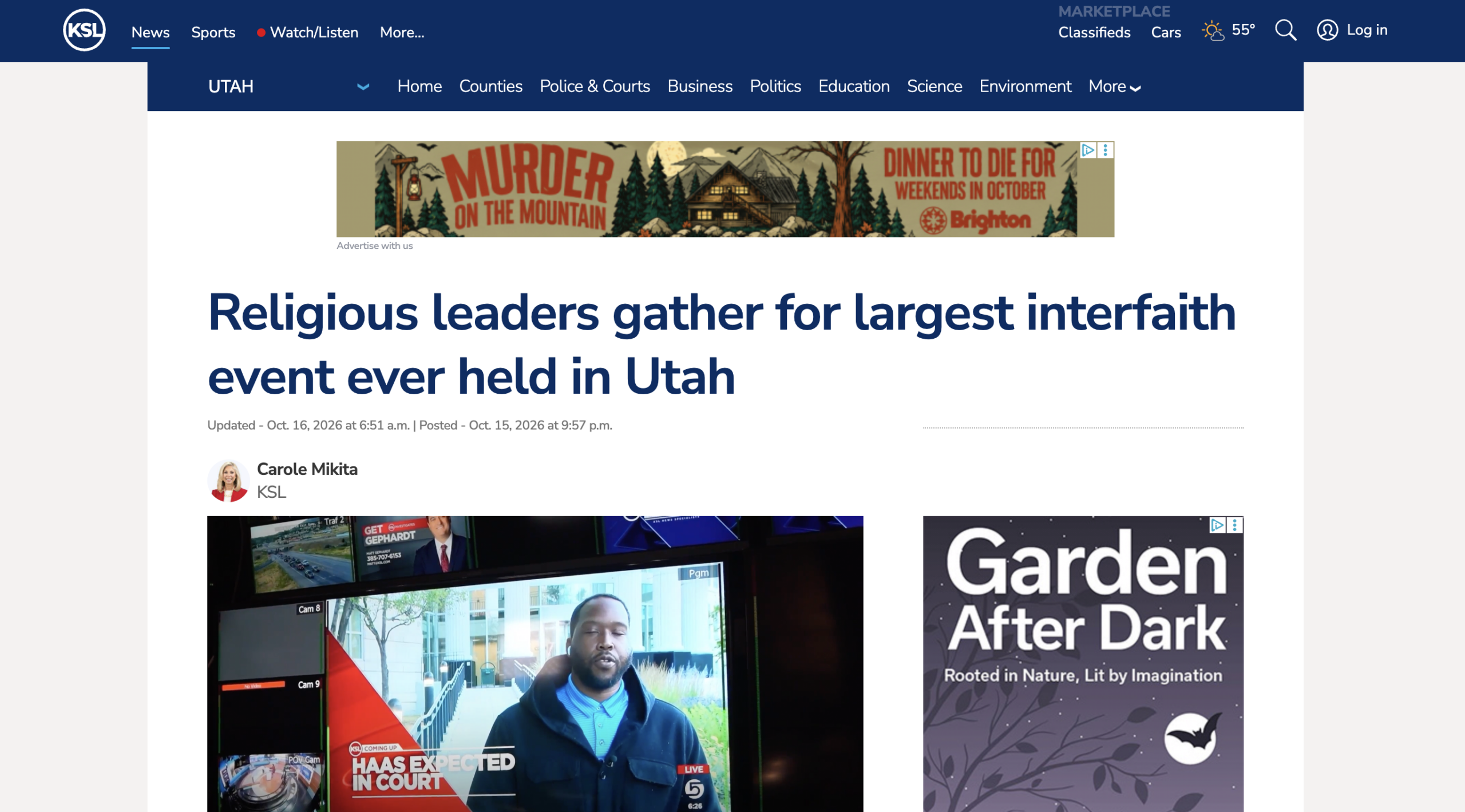 KSL news article
